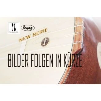 2726 Pro Baglama Saz Kurzhals 40K Akustik oder Auswahl mit EQ Preamp Beyaz