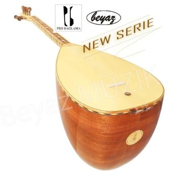 27219 Pro Baglama Saz Kurzhals 40K Akustik oder Auswahl mit EQ Preamp Beyaz