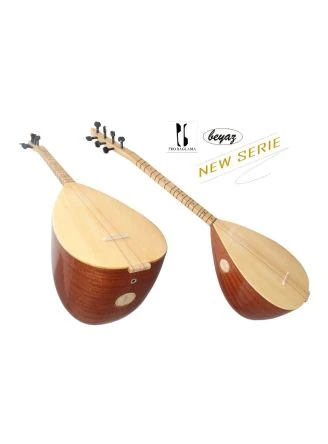 2622 E-Akustik Saz Baglama Kisasap 40cm Korpus Beyaz direkt v. Hersteller